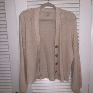 American Eagle Outfitters Light Tan Cardigan